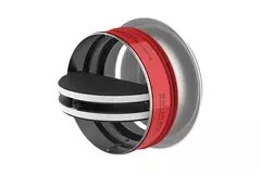 Fire damper round 100mm with ventilation valve - E-BFDC V EI120S D100