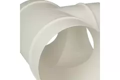Round plastic T-piece diameter: 125mm AT125