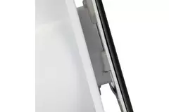 Bathroom extractor fan Ø 100 mm with pull cord and power plug - front panel in satin gold glass