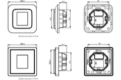 Zehnder CO2 sensor RF 67 Surface-mounted (including surface-mounted box)