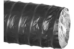 Combidec ventilation hose aluminium with polyester outer layer BLACK Ø 80 mm (10 metres)