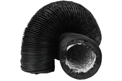 Combidec ventilation hose aluminium with polyester outer layer BLACK Ø 80 mm (10 metres)