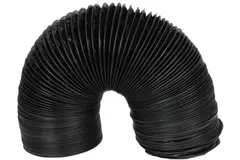 Combidec ventilation hose aluminium with polyester outer layer BLACK Ø 80 mm (10 metres)
