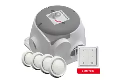 Zehnder ComfoFan Silent Limited Package 300 m³/h + RFT control + 4 valves - Perilex plug