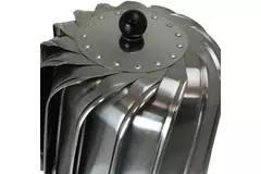 Wind-powered roof fan Cowl Oblong 150 mm stainless steel including roof slab - 325m3/h