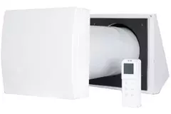 Decentralized WTW HRU wall Ø150 with remote control - 60 m³/h - HRU-WALL-RC-150-60-PEG