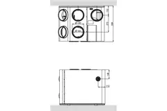 Duco MVHR Ducobox Energy 400 - 1 zone control - left - plug type G - 400 m³/h