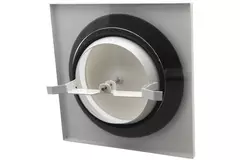 Ventilation valve exhaust metal square Ø100 mm white with friction springs - DVSQ100