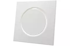 Ventilation valve supply metal square Ø100 mm white with friction springs - DVSQ-P100