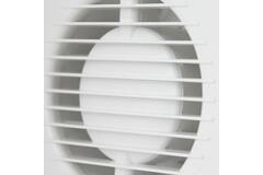 Bathroom extractor fan round Ø 100 mm white with timer -  EE100T