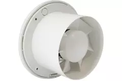 Bathroom extractor fan round Ø 125 mm white with timer and humidity sensor - EE125HT