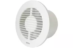 Bathroom extractor fan round Ø 125 mm white with timer and humidity sensor - EE125HT
