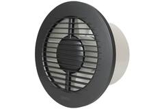 Bathroom extractor fan round Ø 125 mm anthracite - basic EA125A