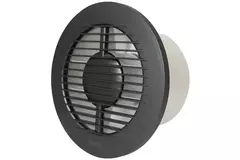 Bathroom extractor fan round Ø 100 mm anthracite - basic EA100A