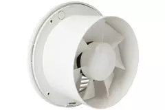 Bathroom extractor fan round Ø 150 mm white with timer - EA150T