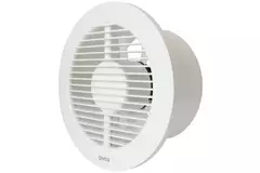 Bathroom extractor fan round Ø 150 mm white with timer - EA150T