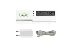 CO2 Meter - Air Indicator Compact with Temperature Display + Plug