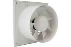 Bathroom extractor fan Ø 100 mm white with timer and humidity sensor - EE100HT