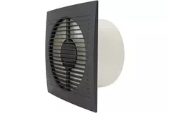Bathroom extractor fan Ø 125 mm anthracite with timer - EE125TA