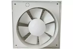 Bathroom extractor fan Ø 100 mm white with timer - Design EET100T