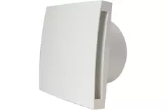Bathroom extractor fan Ø 100 mm white with timer - Design EET100T