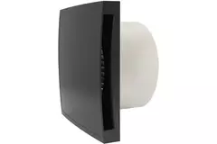 Bathroom extractor fan Ø 100 mm anthracite with timer - Design EET100TA