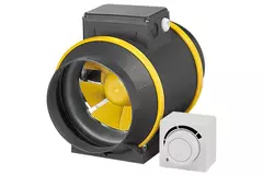Ruck® ETAMASTER M inline tube fan 1220m³/h - Ø 200 mm + 3-step switch