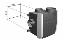 Vasco C400 Basic RF LE Package 400 m³/h + humidity sensor + RFT control + 4 valves