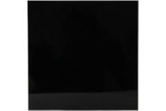 Bathroom extractor fan Ø 100 mm with delayed start and timer - front panel in black glass