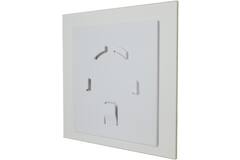 Bathroom extractor fan Ø 100 mm with timer - front panel in beige plastic