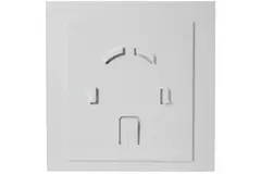 Bathroom extractor fan Ø 100 mm - front panel in glossy white plastic