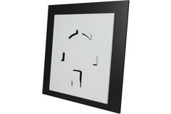 Bathroom extractor fan Ø 100 mm - front panel in black plastic