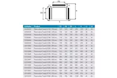 Thermoduct 13mm insulated T-piece diameter 180 mm with spigot to 160 mm
