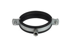 Metal bracket, 125 mm diameter, with rubber (shipping included)