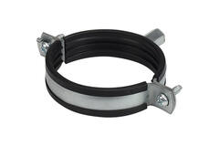 Metal bracket, 125 mm diameter, with rubber (shipping included)