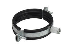 Metal bracket, 125 mm diameter, with rubber (shipping included)