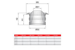 Jet Diffuser 160mm Wall and Ceiling Mount RAL 9010