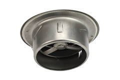 Stainless steel ventilation valve 100mm exhaust and supply with friction springs - DVI-C100