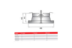 Air inlet valve 200 mm with metal springs - SAV-C200 RAL9010