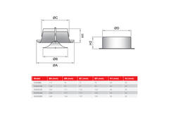 Ventilation valve 100 mm metal - S-DVS100 RAL9010
