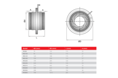 Iris flap 100 mm - Sendzimir galvanized steel - IRIS100