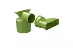 Ubbink Air Excellent 45SC valve adapter 125 1x90°