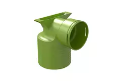 Ubbink Air Excellent 48C valve adapter 125 1x90°