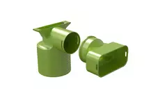 Ubbink Air Excellent 55SC valve adapter 125 1x90°
