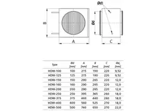 Heating coil for circular ducting - Ø125 - 4,67 kW