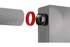 Connection piece for insulated EPS duct - 180/200mm