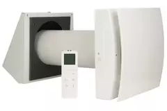 Decentralized WTW HRU wall Ø150 with remote control - 60 m³/h - HRU-WALL-RC-150-60-PEG