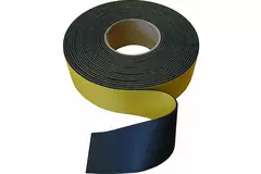 Insulationtape 75mm neutral - black - roll 15m