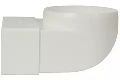 Rectangular plastic vertical 90° bend Ø 100mm - 110 x 55 - KLD