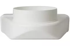 Rectangular plastic vertical 90° bend Ø 125mm - 220 x 55mm KLD25-125